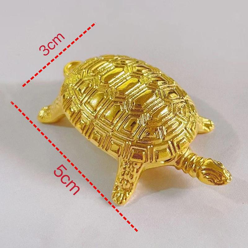 Брелок-черепаха денежная Счастливый сплав Брелок Привлекающий богатство Золотая черепаха Брелок Декоративный Однотонный Металлический Подвеска для ключей