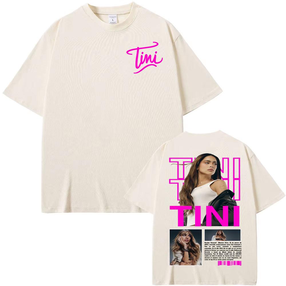 Tini Stoessel Futtura Album 2025 Cover T Shirts Unisex Women Clothing Aesthetic Fashion Tshirts Cotton Casual Short Sleeve Tshirt