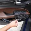 For Alfa Romeo Stelvio 2017- ABS Carbon Fiber Window Lift Button Frame Cover Sticker Car Accessories For Left Hand