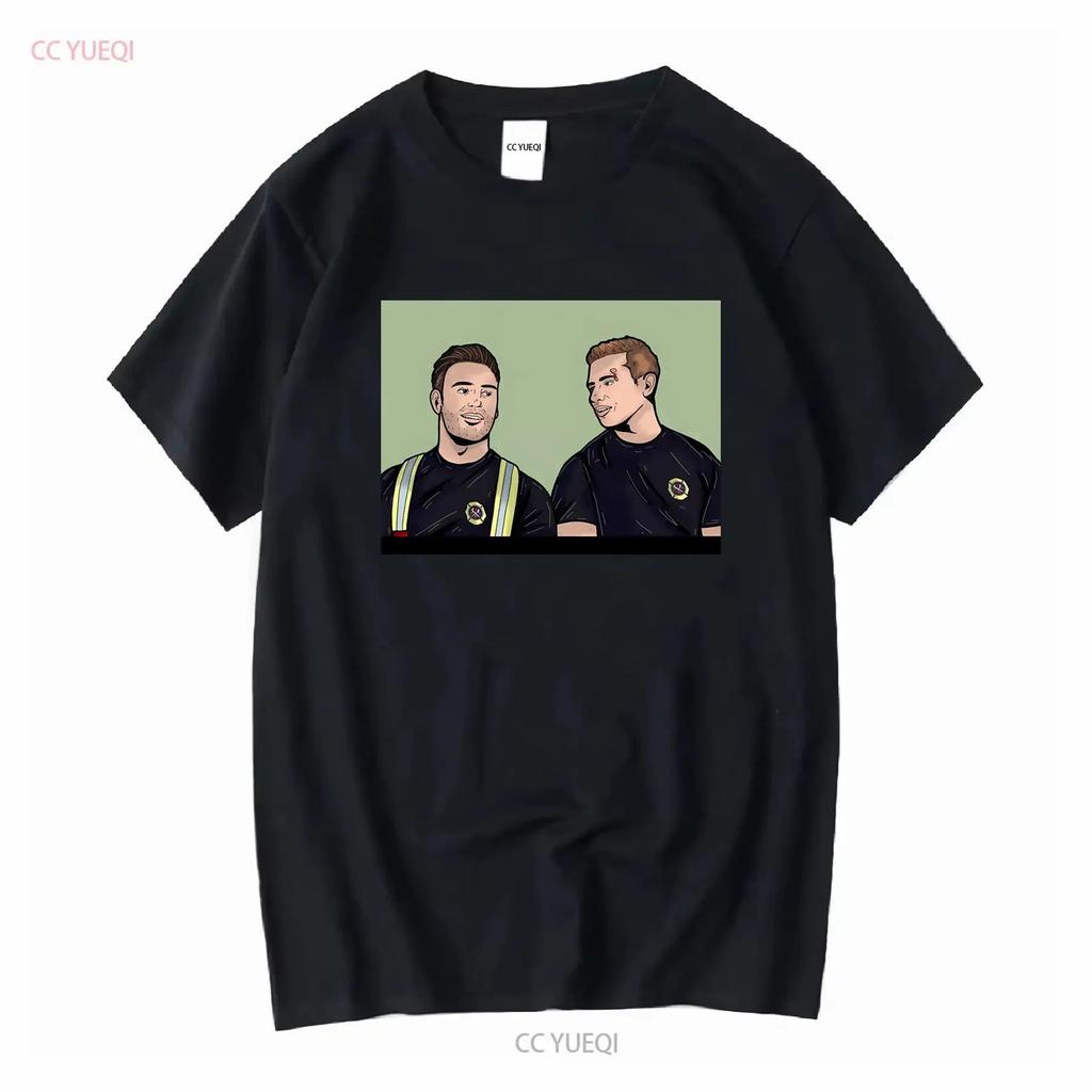 HOT SALE Buddie Evan 'Buck' Buckley And Eddie Diaz Retro Vintage T Shirt S 5XL vintage Washed Soft graphic streetwear Unisex