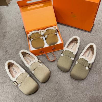 Туфли женские балетки с круглым носком повседневные женские кроссовки слипоны мокасины меховое платье зимние ретро слипоны новые на шнуровке резиновые флоковые Leisu