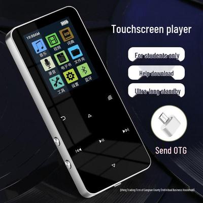 Металлический MP3 Bluetooth MP4-плеер с сенсорным управлением и функцией чтения электронных книг для студентов