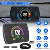 1 шт. Автомобильный проекционный дисплей (HUD) со спидометром GPS, светодиодами OBD и GPS, подключением Type-C, многофункциональными возможностями высокого разрешения