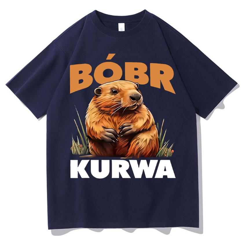 Funny Kurwa Bober Unisexge T Shirt Harajuku Y2k Tees Fashion Unisexs Women Retro Tshirt High Quality Oversized Comfort Clothes Unisex