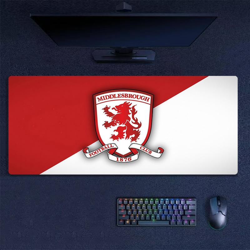 Middlesbrough FC Print Cushion Non-slip Laptop Tablet Big Mousepad XXL Mat Mini PC Playmat With Lock edge