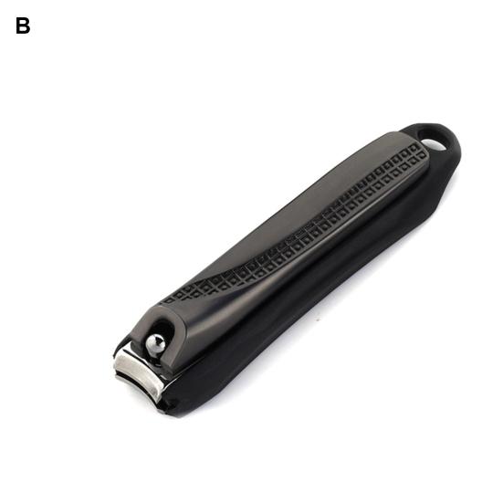 Прецизионные кусачки для ногтей с большим отверстием, острые пропилы, нож для ногтей с защитой от брызг, портативный профессиональный триммер для твердых ногтей и ногтей на ногах из нержавеющей стали