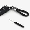 FIT Car New Honda Metal+Braided Car Key Chain Key Ring Key Lanyard Car Emblem For Honda Civic Mugen Accord Odyssey JAZZ CRV Fit