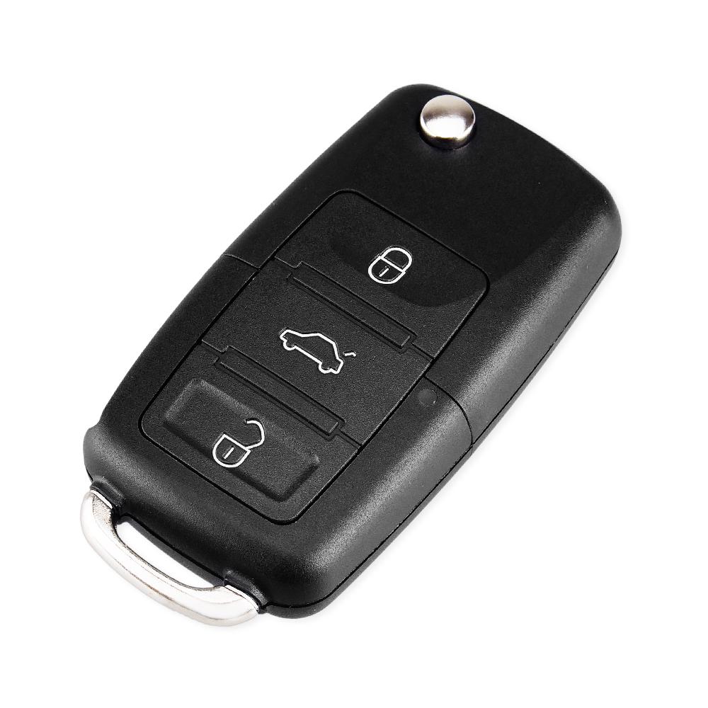 Складной автомобильный чехол KEYYOU с дистанционным управлением, брелок для VW polo passat b5 Tiguan Golf VOLKSWAGEN Seat