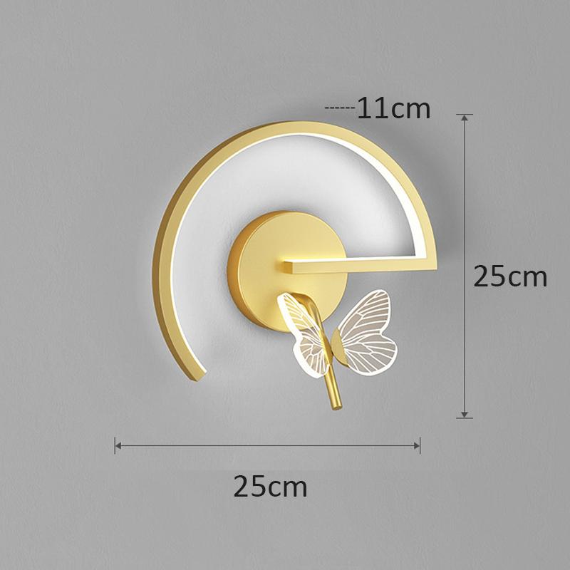 Светодиодный Современный Диван Настенный Светильник Бабочка Декор Прикроватные Лампы Для Дома Холл Кухня Гостиная Скандинавское Внутреннее Освещение Свет