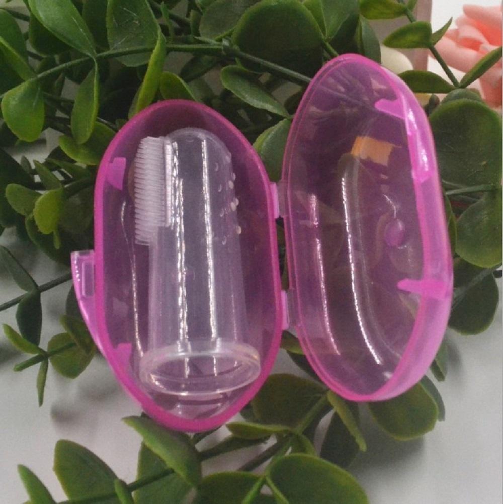 Supplies Soft Bristles PP Storage Box Pet Teeth Cleaning With Case Dog Toothbrush Finger Toothbrush