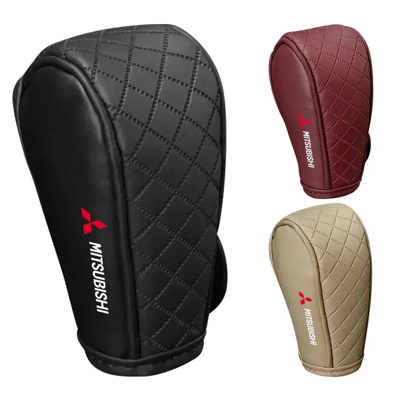 1Pc Universal Car Shift Handle Covers Non-Slip Change Lever Gearshift Cover For Mitsubishi ASX Lancer L200 Pajero Sport Mirage