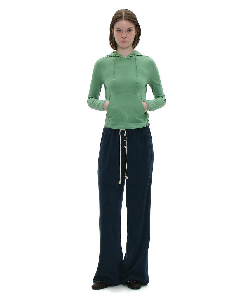 PARTIMENTO WOMEN Pwc Button Wide Leg Jersey Pants_8 Colors