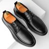 Весна 2025 года, новые мужские трендовые кожаные туфли, мужская деловая обувь, повседневные кожаные туфли в британском стиле, классические мужские туфли 9822