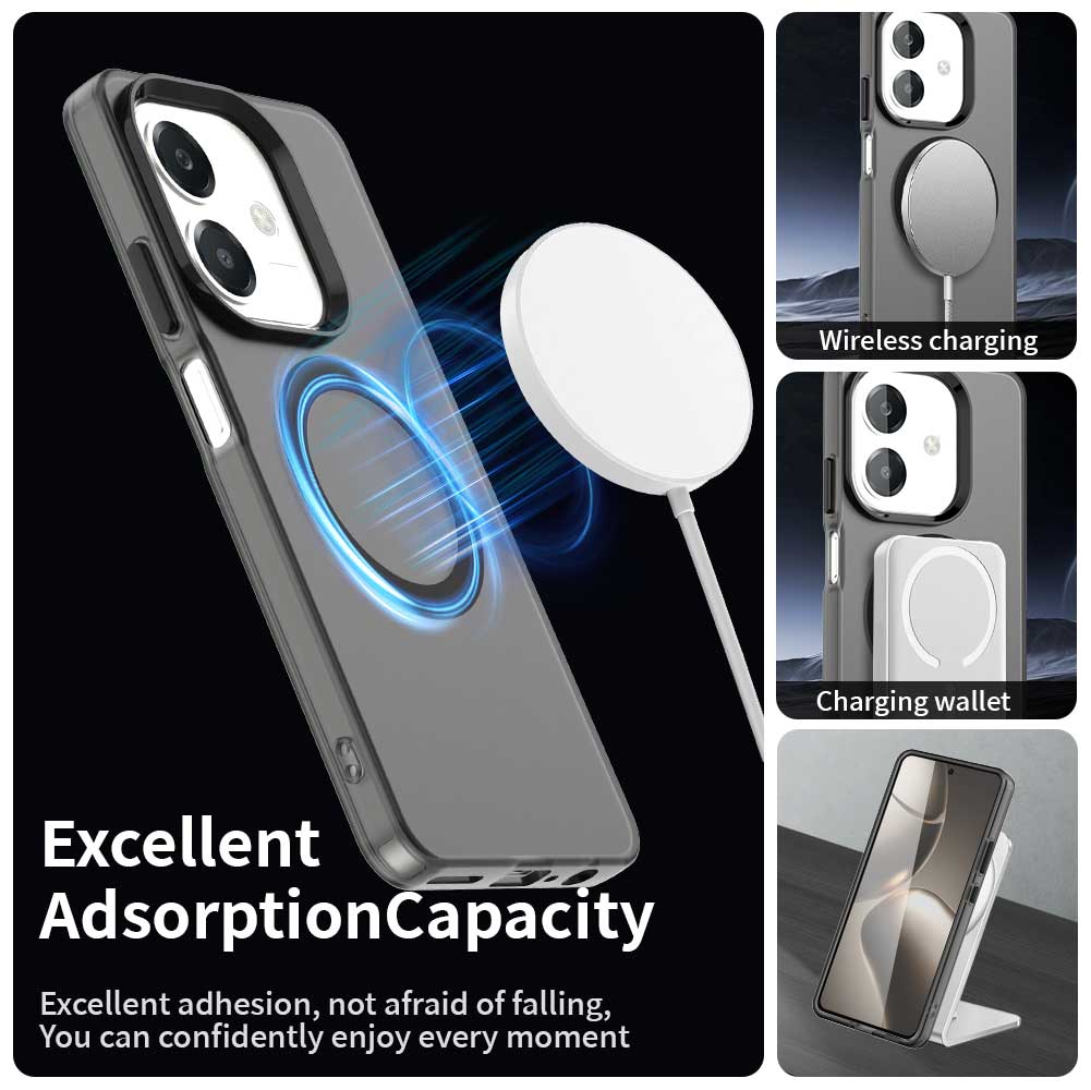 Magsafe прозрачный чехол для OPPO Realme GT6 GT 6 6T Китай C61 C63 Narzo N63 Realme GT Neo6 SE Note 60 автомобильный магнитный держатель чехол для телефона