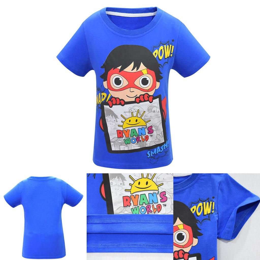 Модная футболка с принтом Ryan Toys Review Cartoons, топ с коротким рукавом из мягкой хлопковой смеси