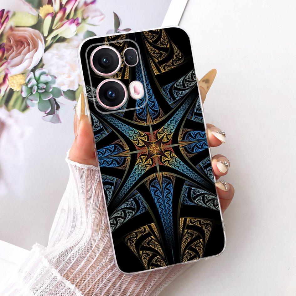 Чехол для OPPO Reno 13 Pro CPH2697 Модный Бабочка Мягкий Силикон Fundas Защитная Крышка Для OPPO Reno 13 Reno13 CPH2689 Бампер