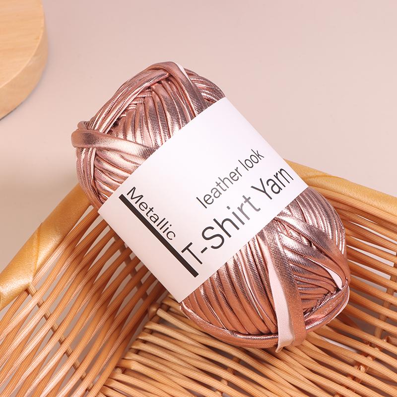40 м/рулон искусственная кожа блестящая пряжа для вязания крючком ткань пряжа для ручного вязания своими руками пряжа для сумки одеяла подушки