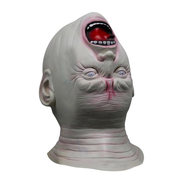 Halloween Horror Alien Headgear with Inverted Head Haunted House Zombie Demon Mask