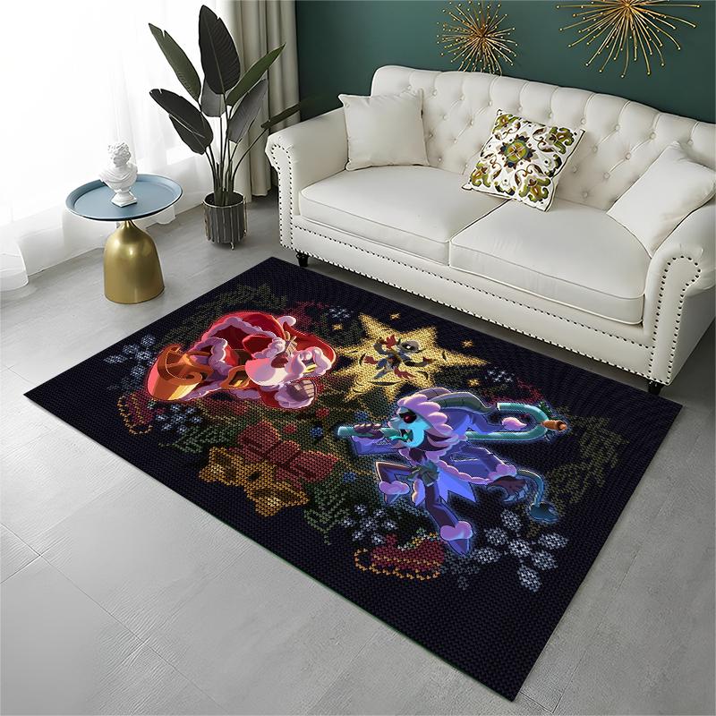 Cartoon B-Brawl Game Non-Slip Area Rug for Living Room,Bedroom,Playroom,Soft Carpet Floor Mat Home Decor Rug Kids Room Gift