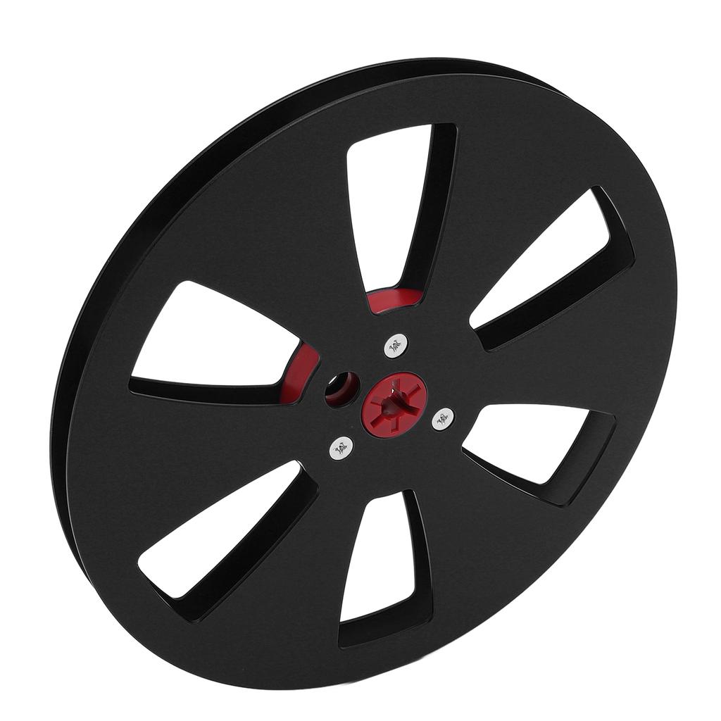 1 4 7 Inch Empty Tape Reel Aluminum Alloy Recording Takeup Reel with 6 Hole for Reel To Reel Tape for TEAC Black