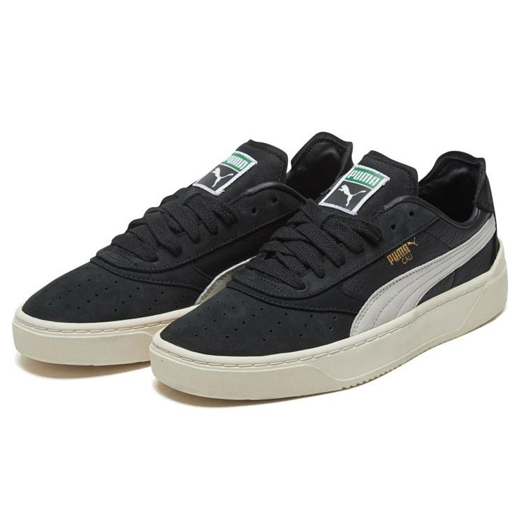 Puma Cali-0 Винтажные Низкие Повседневные Кеды для Скейтбординга Унисекс Черные Мужские 369663-04
