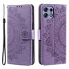 For Motorola Edge 50 Pro 5G Case Imprinted Totem PU Leather Phone Cover