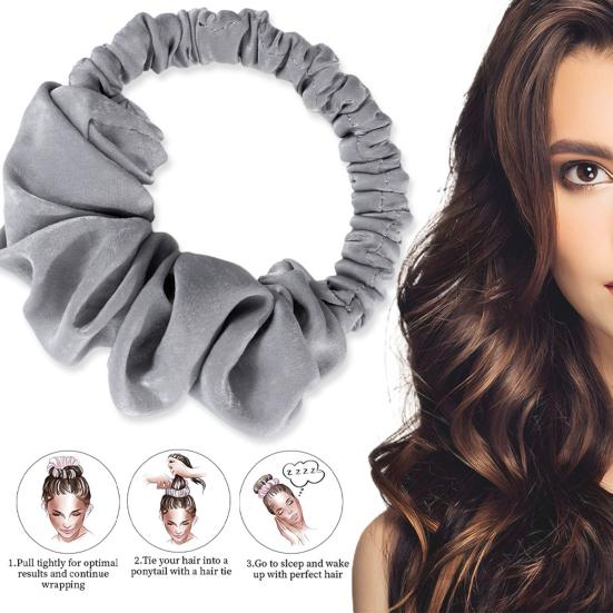 No Heat Hair Curler Women Overnight Sleeping Hair Curling Scrunchie Soft Hair Roller Strap Long Medium Hair Curls Styling Tool