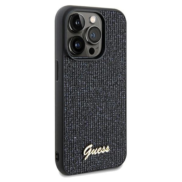 Etui Guess Disco Metal Script Na Iphone 13 Pro / 13 - Czarne