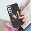 For Samsung Galaxy S21 S21 FE Case S21 Plus Flower Gold Letter A Z Soft Silicone Phone Cover For Samsung S21 Ultra Bumper S21+