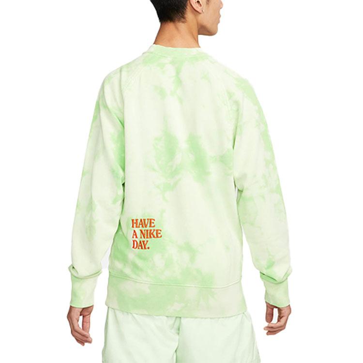 Nike Sweatshirts Men's Bright Green Crew Neck Moderate Regular DM5011-332