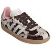 adidas Samba OG Cow Print Женские кроссовки Коричневый Темно-коричневый с оттенком белого JR1256