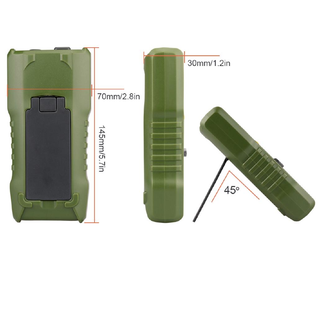 Цифровой портативный мультиметр 168B с автоматическим диапазоном, 6000 отсчетов, ЖК-дисплей с подсветкой, амперметр, вольтметр, измерение напряжения AC/DC, армейский зеленый, новый