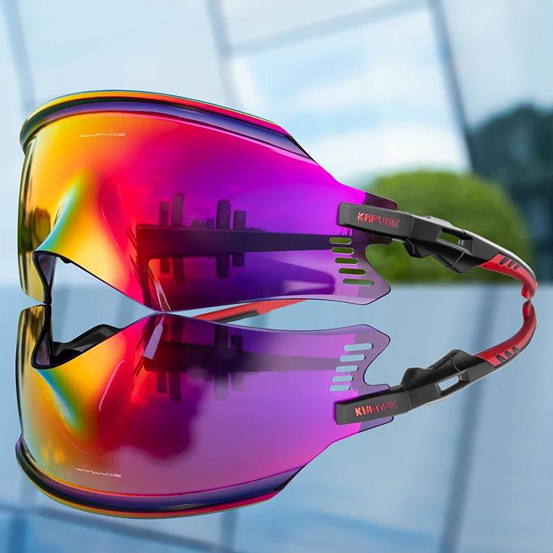 KAPVOE Велосипедные Солнцезащитные Очки Велосипедные Очки UV400 MTB Велосипедные Очки Очки для Наружных Видов Спорта Женские Мужские Дорожный Велосипед Гонки Оборудование