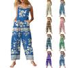 Women’s Casual Sleeveless Jumpsuit With Printed Jumpsuit, Fashionable And Loose Jumpsuit