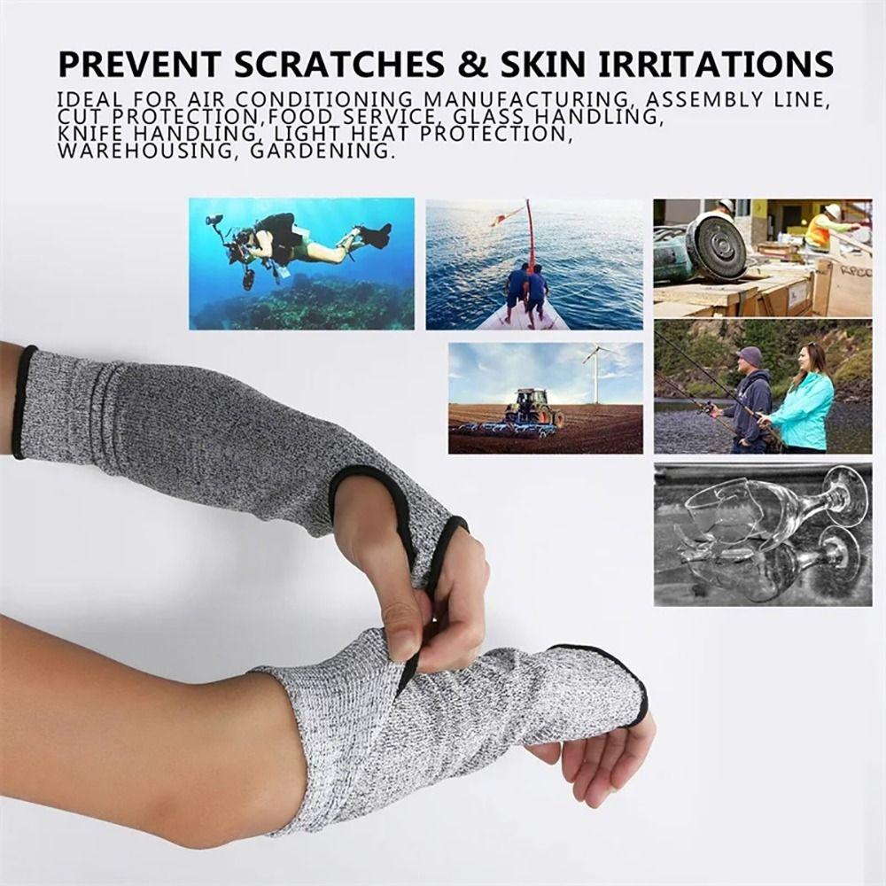 1Pcs/1Pair Bracers Protector Safety Sleeves Level 5 Guard Gloves Durable Anti-cut Arm Sleeve