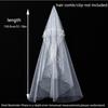 130cm Pearls Tulle Bridal Veil Vintage Waist Length Drop Veil Long Wedding Veil  Wedding Dress