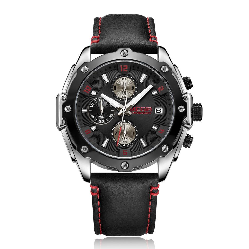 Кварцевые спортивные часы с хронографом