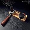 Подставка-держатель для темпера и портафильтра из бука/сапеле Стойка-подставка для аксессуаров эспрессо 51 мм 58 мм База-поддержка для бариста