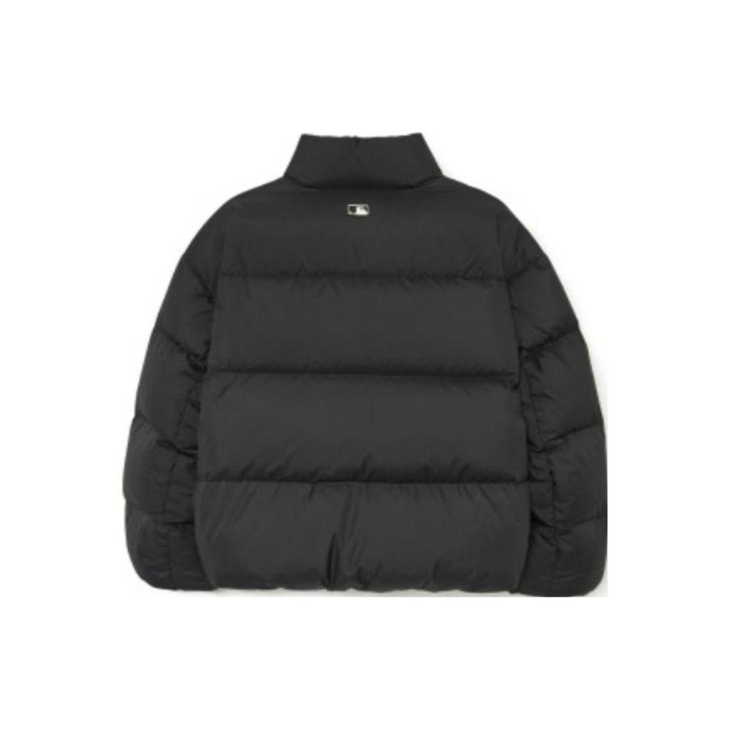 New MLB FW23 Down Jacket Cropped Unisex Black 3ADJB0336-50BKS