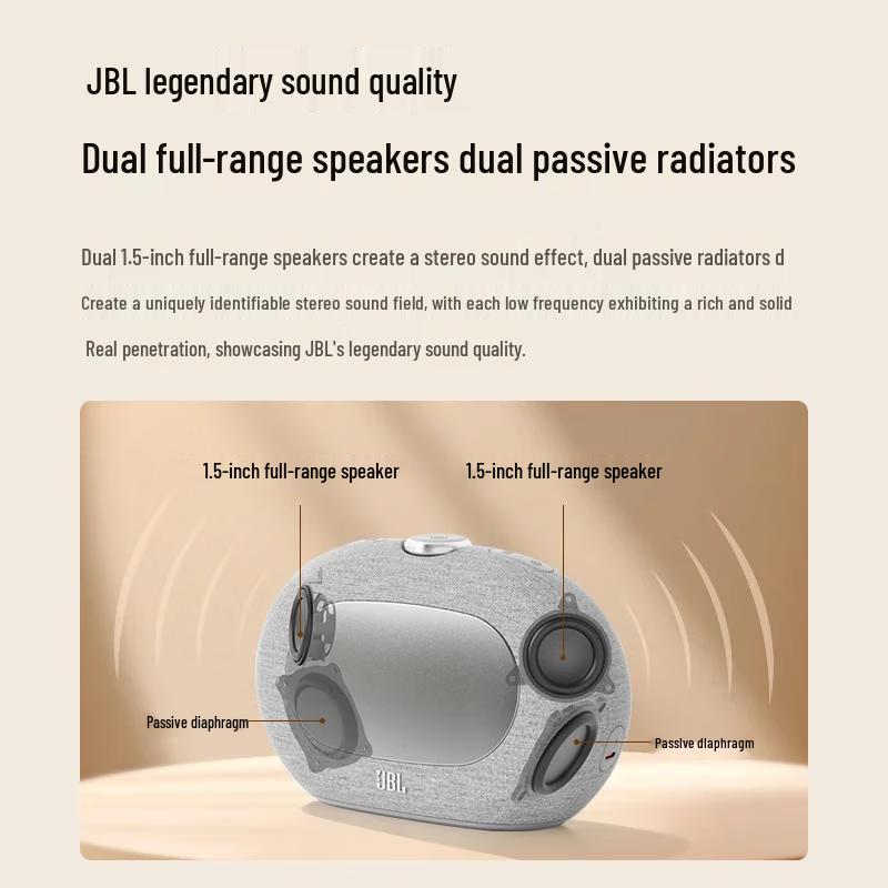 JBL Bluetooth-будильник-динамик Horizon 3 с FM-радио, штекер CN (адаптер в комплекте) (Китайская версия)