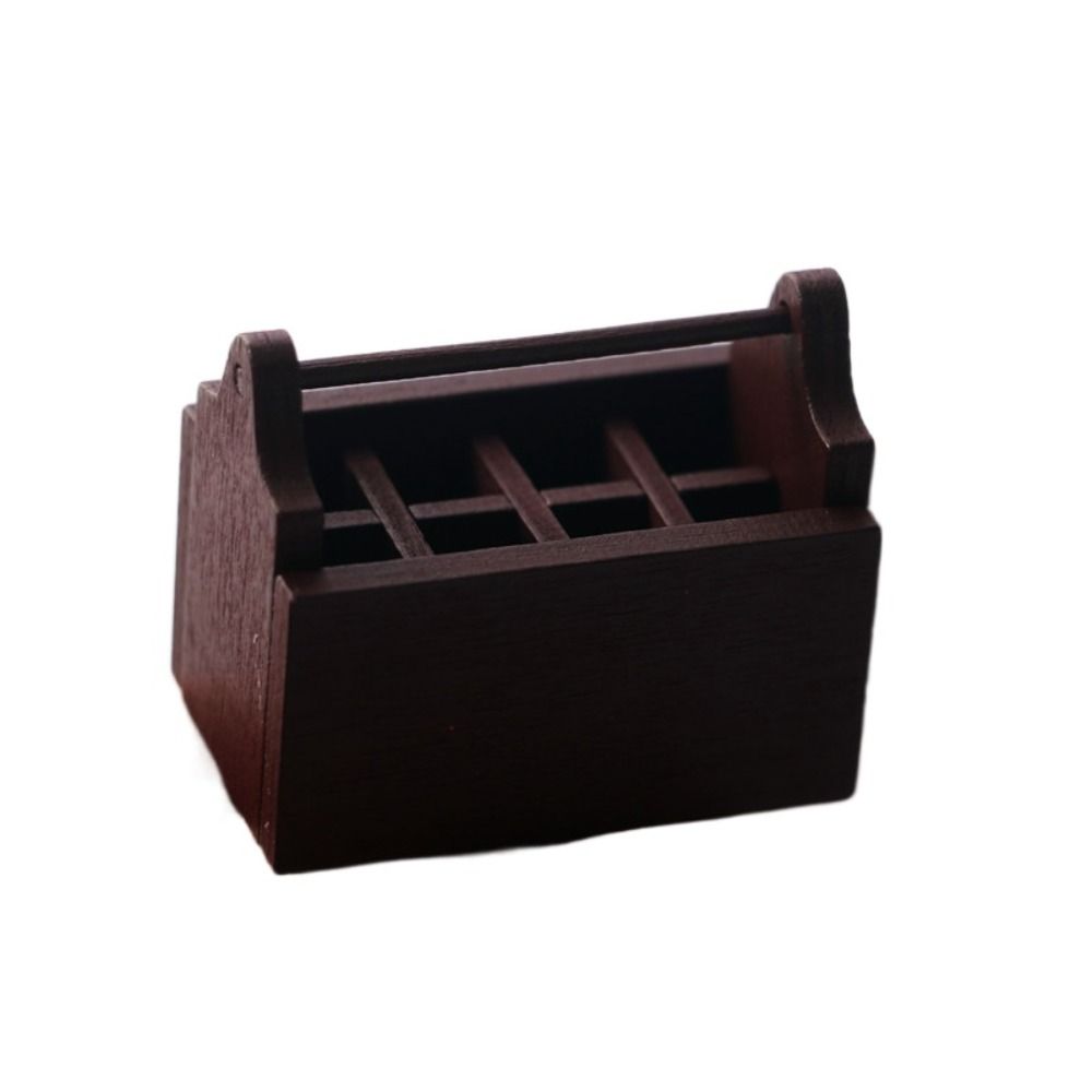 Wooden 1:12 Dollhouse Mini Toolbox DIY Doll House Decor Doll Furniture Accessories Children