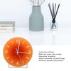 12 inch Sunset Wall Clock with Bracket Battery Operated Gradient Glass Silent Clocks for Home (No Battery)