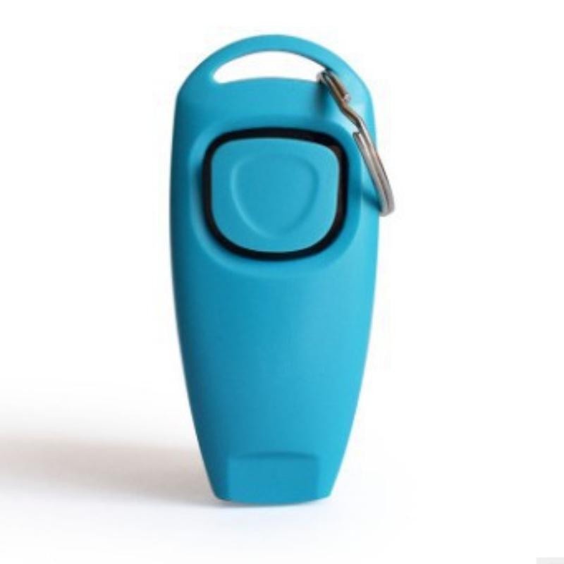 1 шт., многофункциональный кликер-свисток для домашних животных 2 в 1, дрессировщик для собак, кликер с брелоком, дрессировщик для щенков, собак