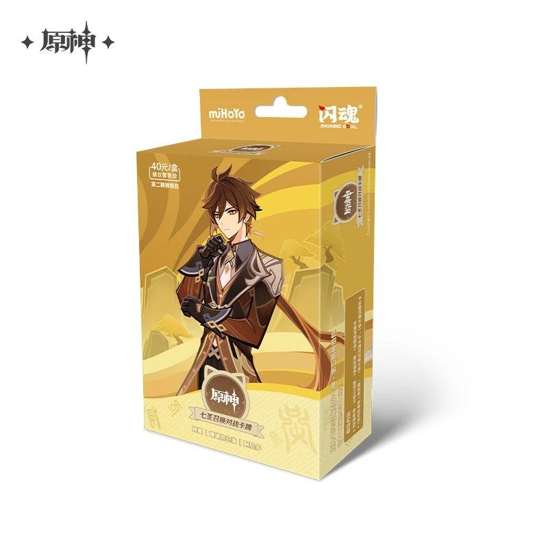 Original Genshin Impact Card Genius Invokation TCG Battle Card Hu Tao Raiden Shogun Anime Character Collection Card Kid Toy Gift