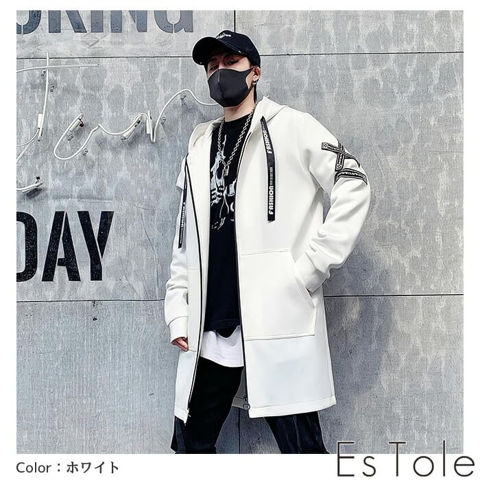 EsTole Street Parka Middle Coat Long Jacket Long Parka Zip Up Parka Maxi Length Mountain Parka Parka Dress Big Hood Outerwear Haori Street Style Mode