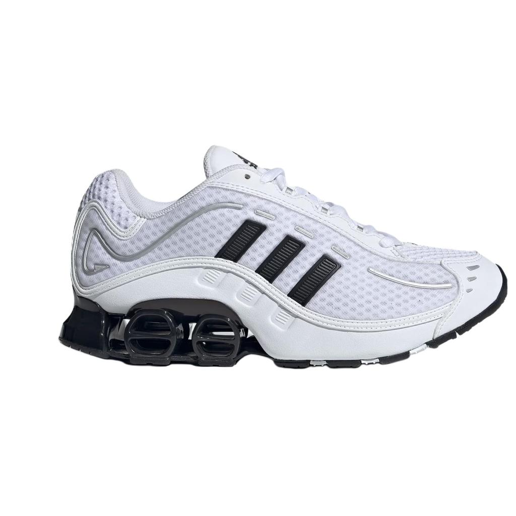 adidas Megaride O1 белые черные унисекс кроссовки Cloud-White Core-Black Silver-Metallic JH5520