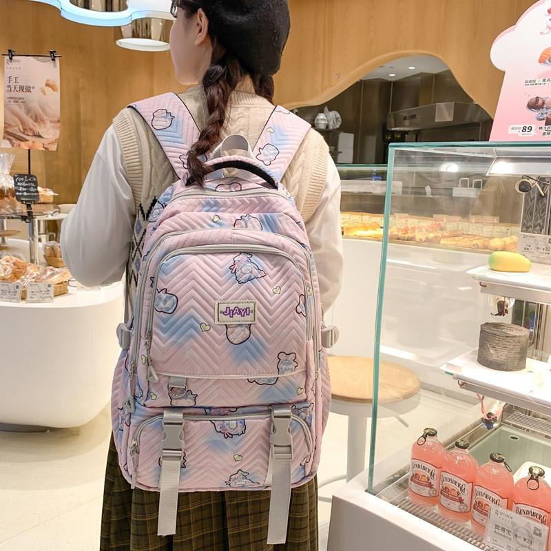 Trendy Versatile Casual Backpack For Boys And Girls Comfortable Lightweight Durable Nylon