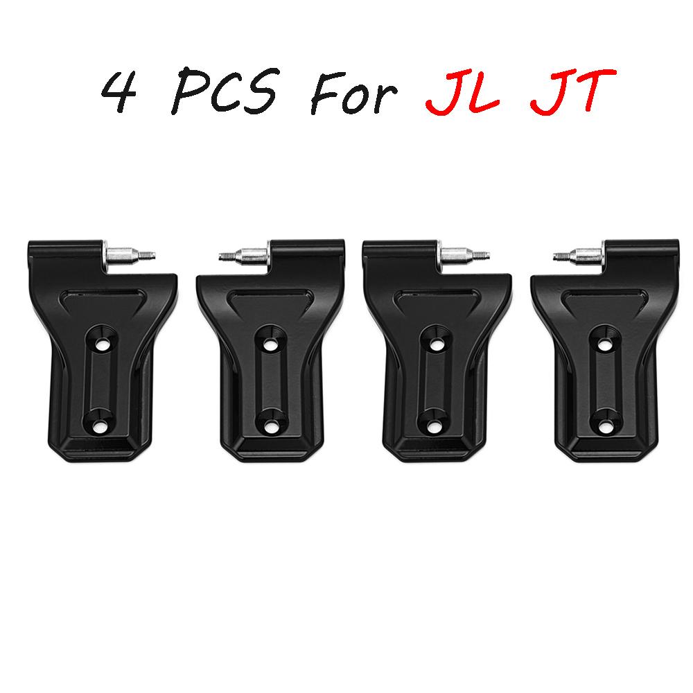 Алюминиевый покрытый дверной шарнир для Jeep Wrangler JK JL JT 2007+ Road Steel Door Hinge Kit Not Door Hinge Cover Decor