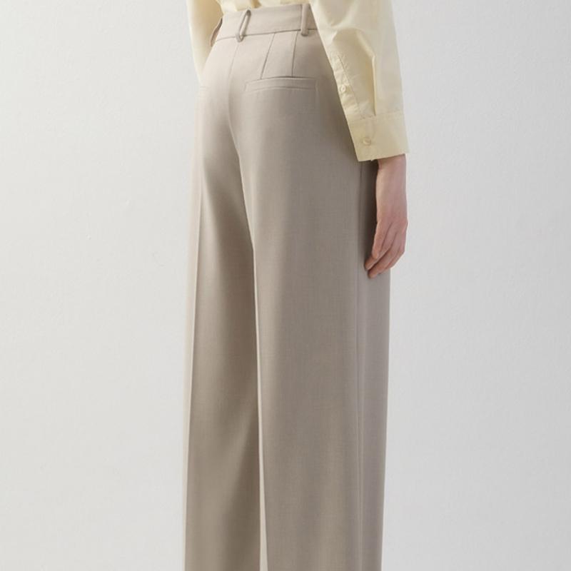 [Она S пропустила] Формальные широкие брюки SwwSlo11080 Be