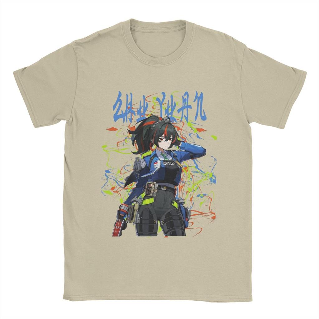 Рубашка Zenless Zone Zero Video Game Merch для мужчин и женщин, винтажная, 100% хлопок, всесезонная ткань